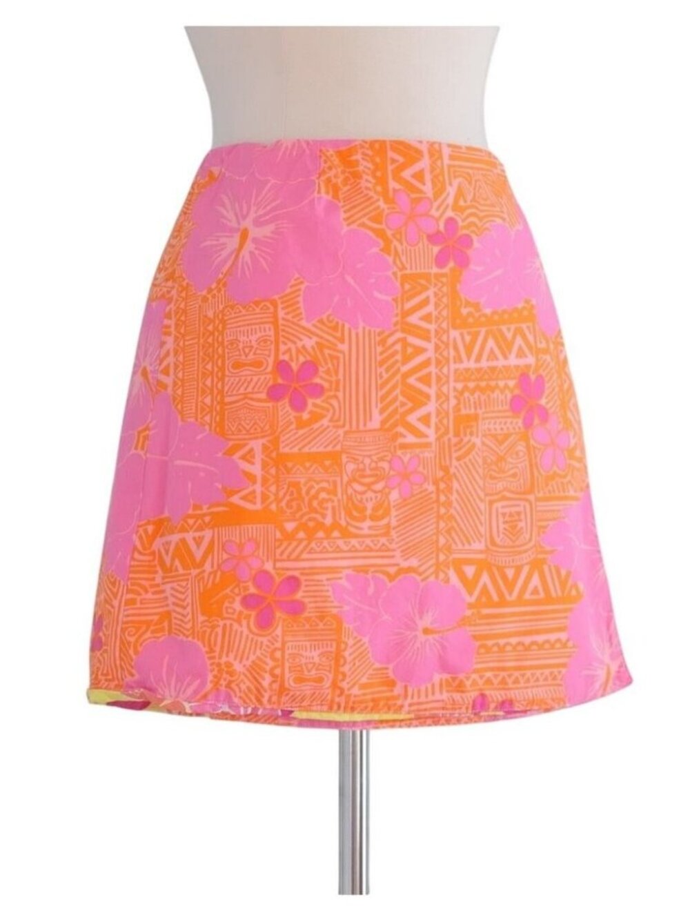 LILLY PULITZER Vintage Tropical Floral Print Skort Sz 8